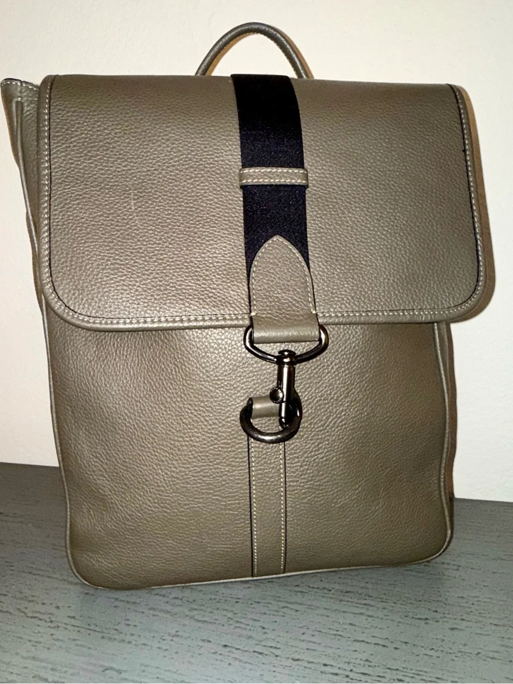 Coach Blaine Backpack CJ577 - Olive Drab Pebble Leather
